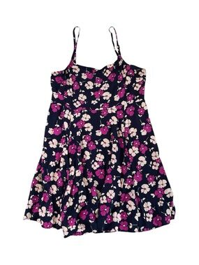 GAP Navy Dress with Pink Floral Print